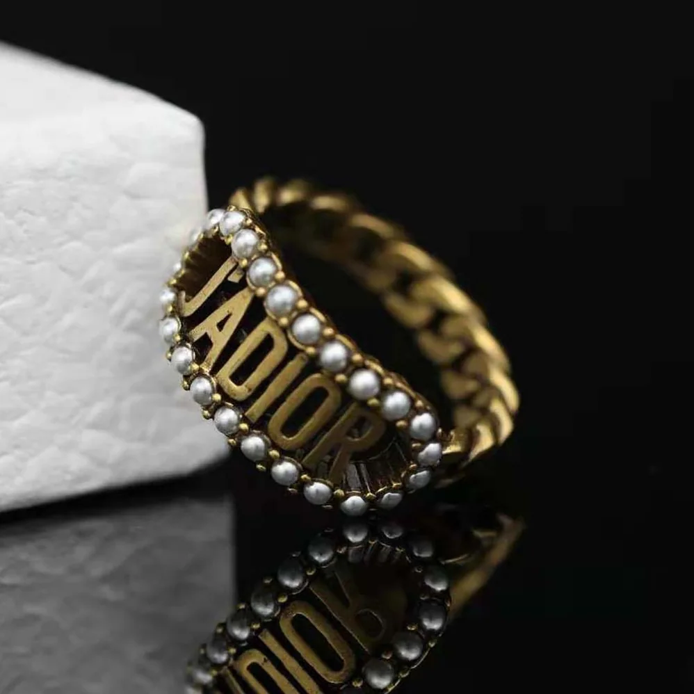 Dior J'Adior Ring Antique Gold for Women in Finish Metal