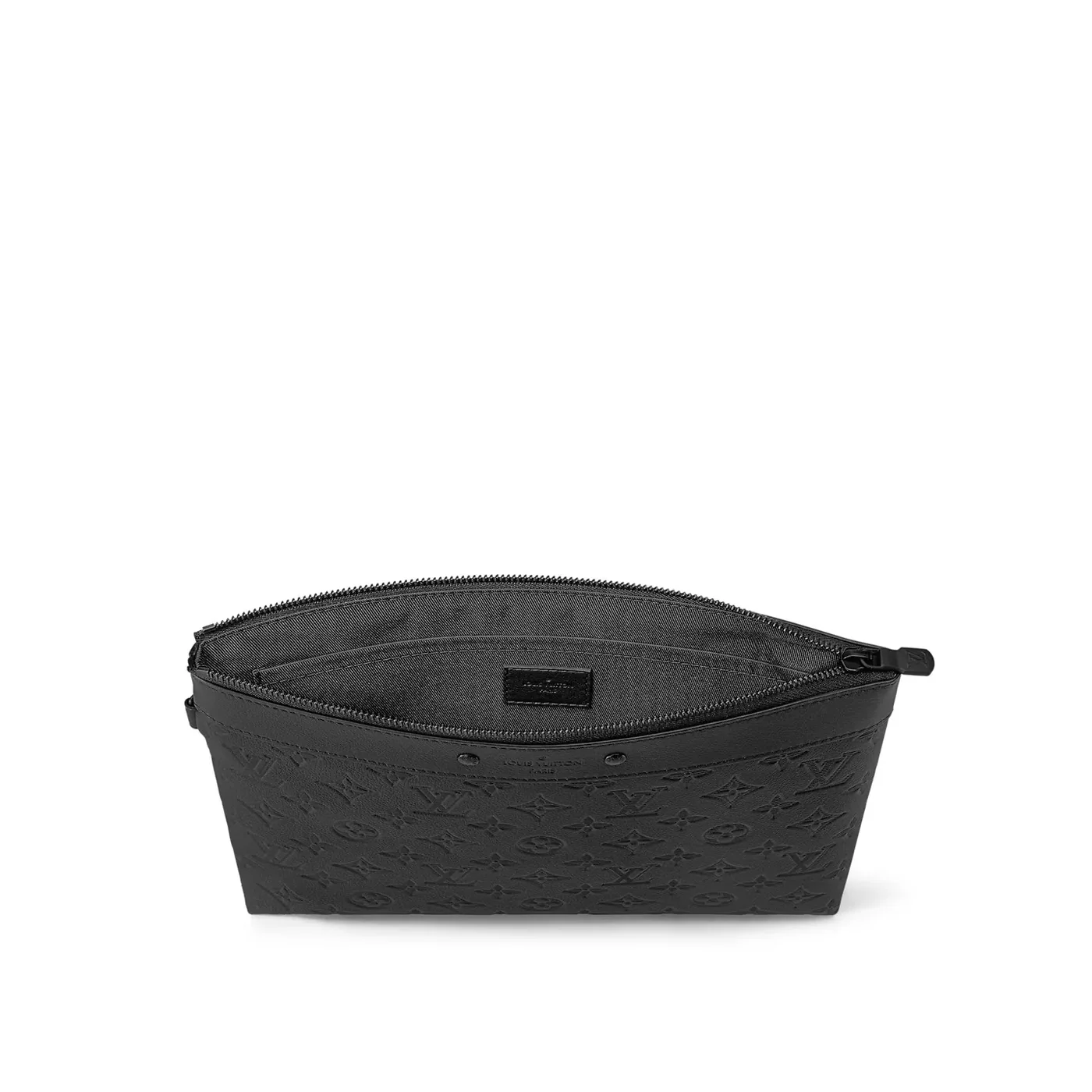 Louis Vuitton Pochette To Go Pouch / Black Monogram Shadow Canvas Black Hardware Louis Vuitton Pochette To Go Pouch / Black Monogram Shadow Canvas Black Hardware