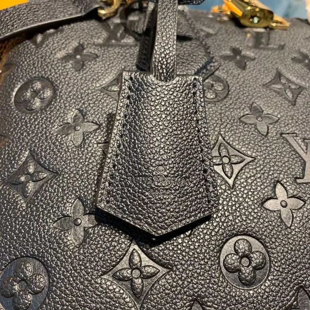 Louis Vuitton Neo Alma Top Handle Bag / Monogram Empreinte Black Canvas Gold Hardware