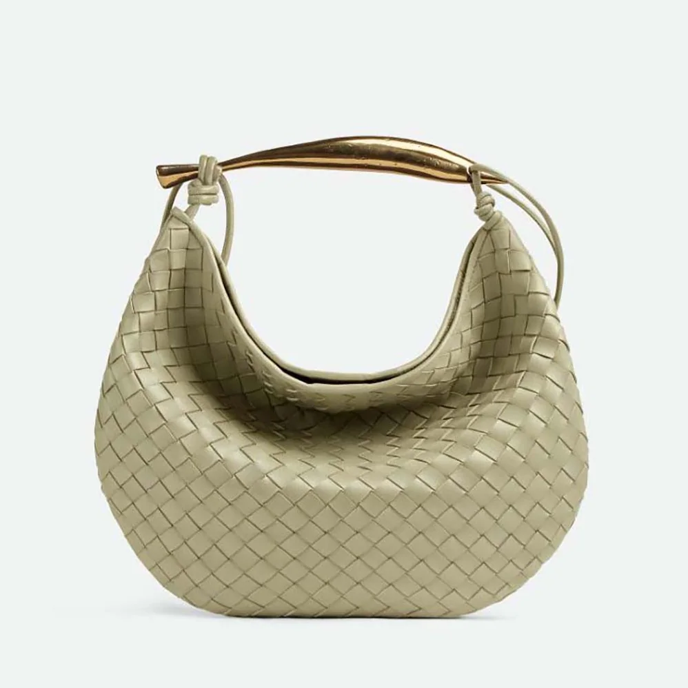Bottega Veneta Medium Sardine in Supple Lambskin Leather for Women in Green