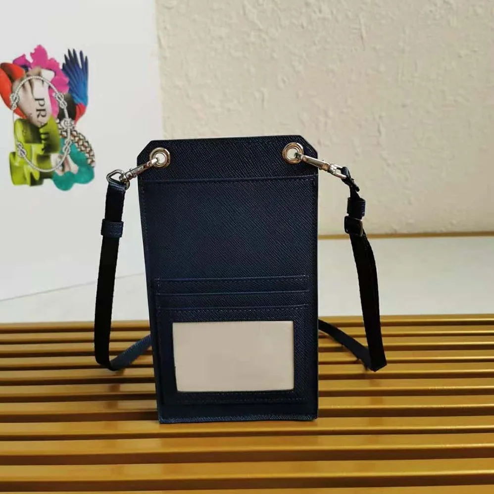 Prada Saffiano Leather Smartphone Case for Men in Navy Prada Saffiano Leather Smartphone Case for Men in Navy