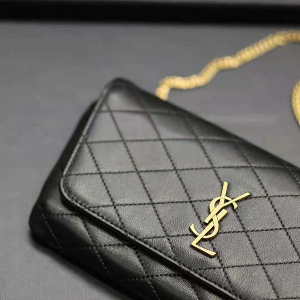 Saint Laurent YSL Gaby Phone Holder in Quilted Leather for Women