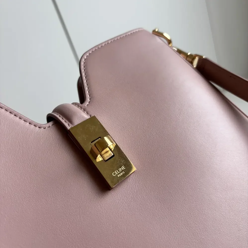 Celine Small Camille 16 Soft Bag in Smooth Calfskin for Women in Pink
