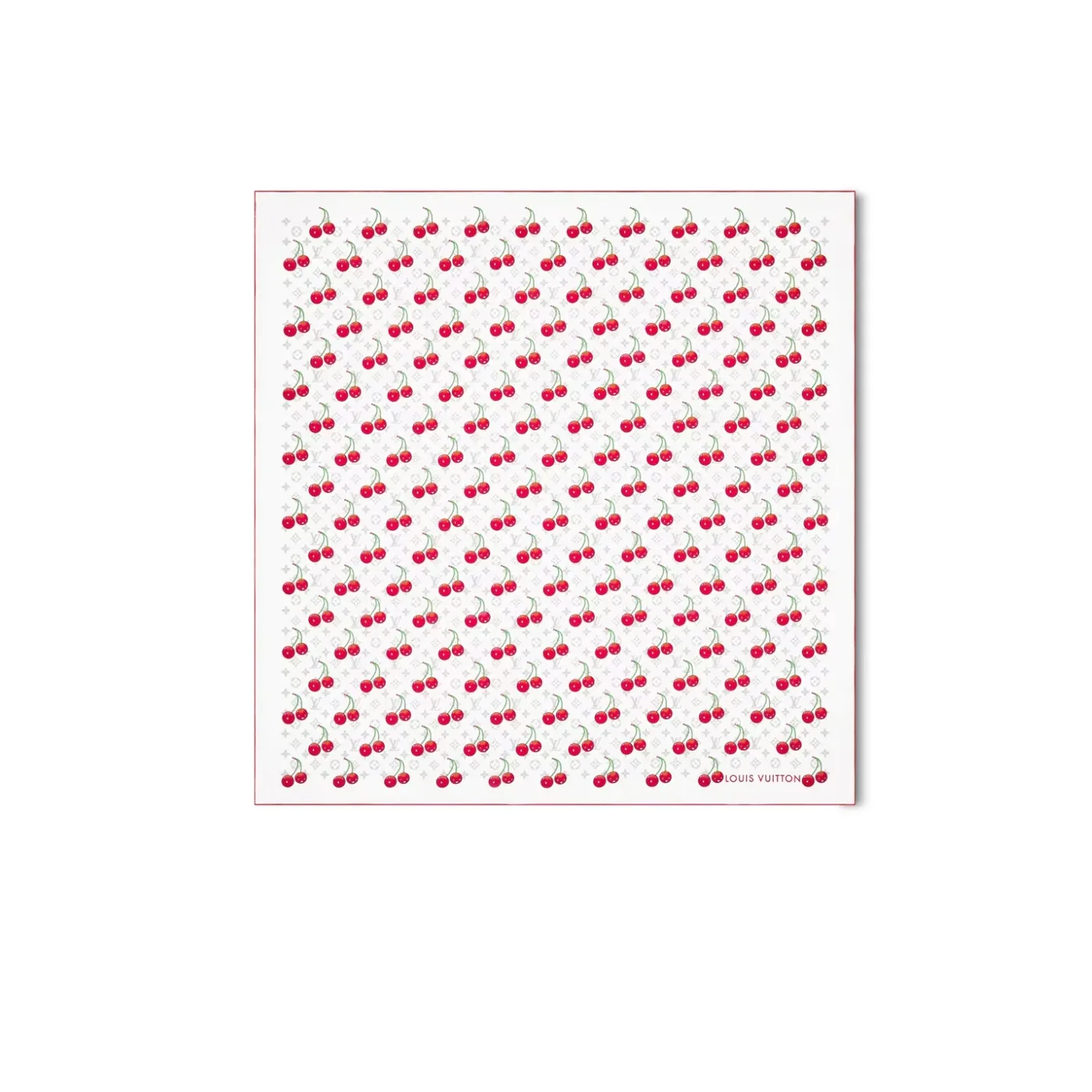 Louis Vuitton LV x TM Monogram Cerise Shawl White /