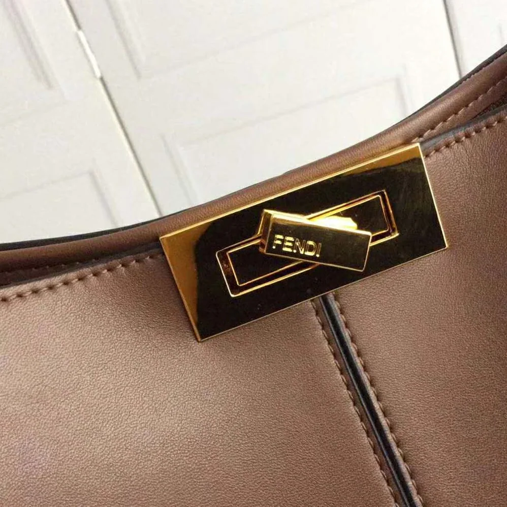 Fendi Peekaboo X-Lite Regular for Women in Brown Fendi Peekaboo X-Lite Regular for Women in Brown