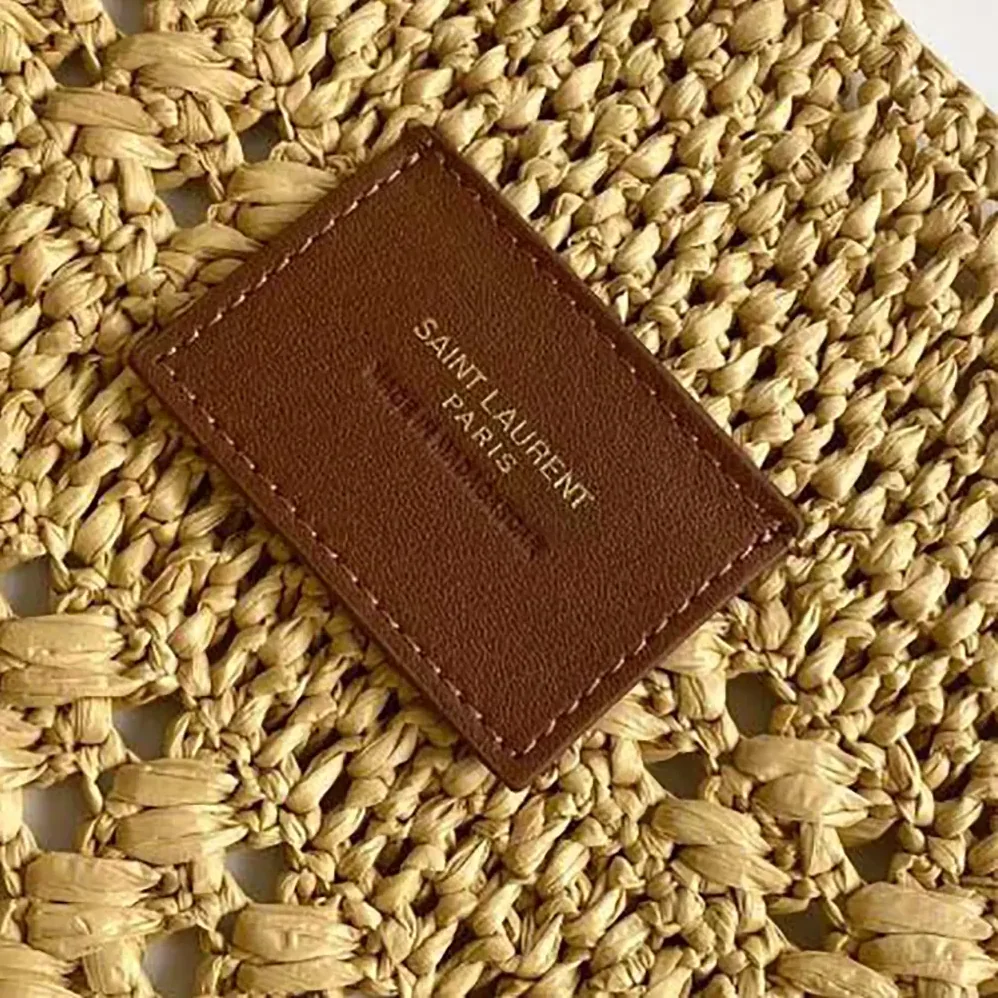 Saint Laurent YSL Icare Medium in Raffia for Women