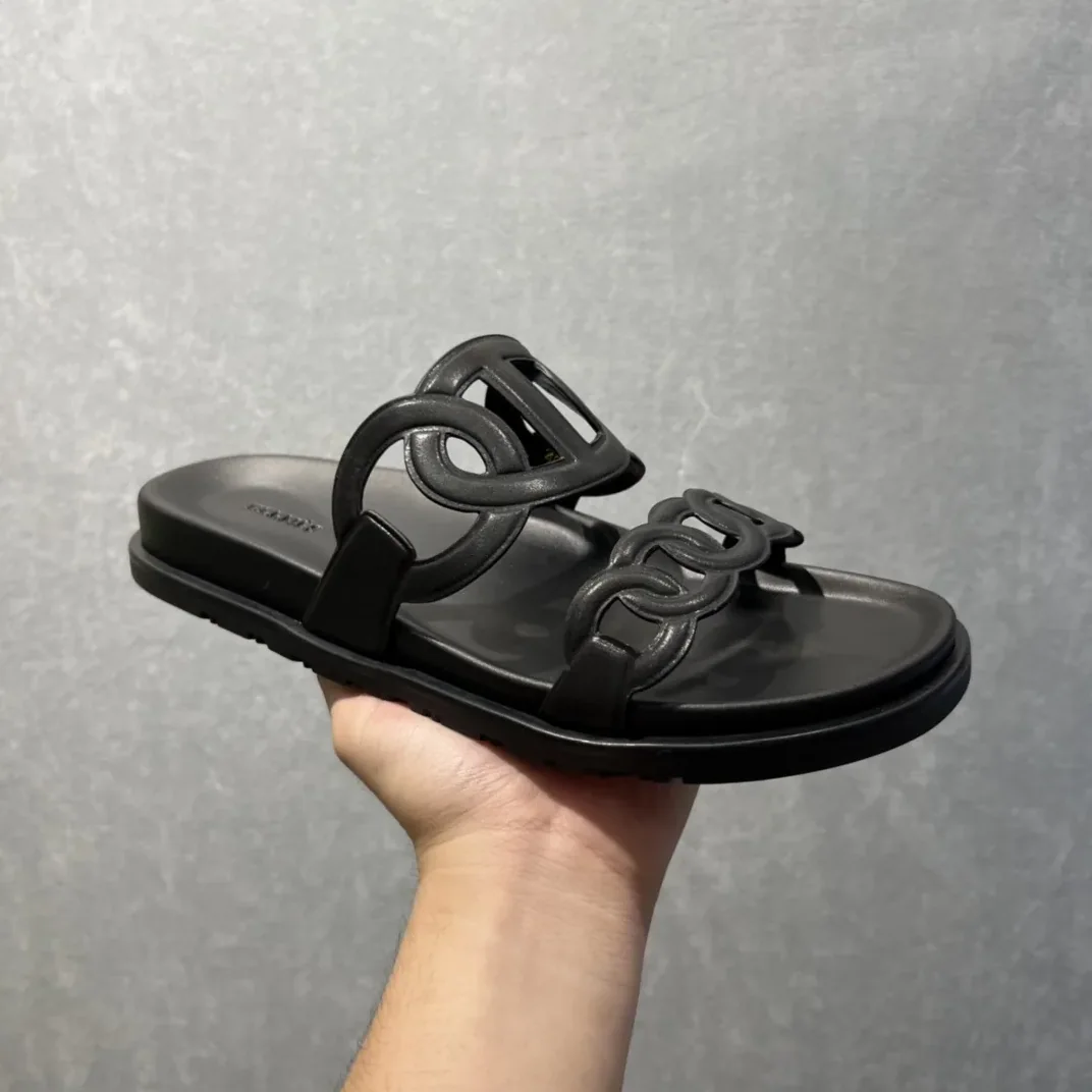 Hermes Extra Sandals Black