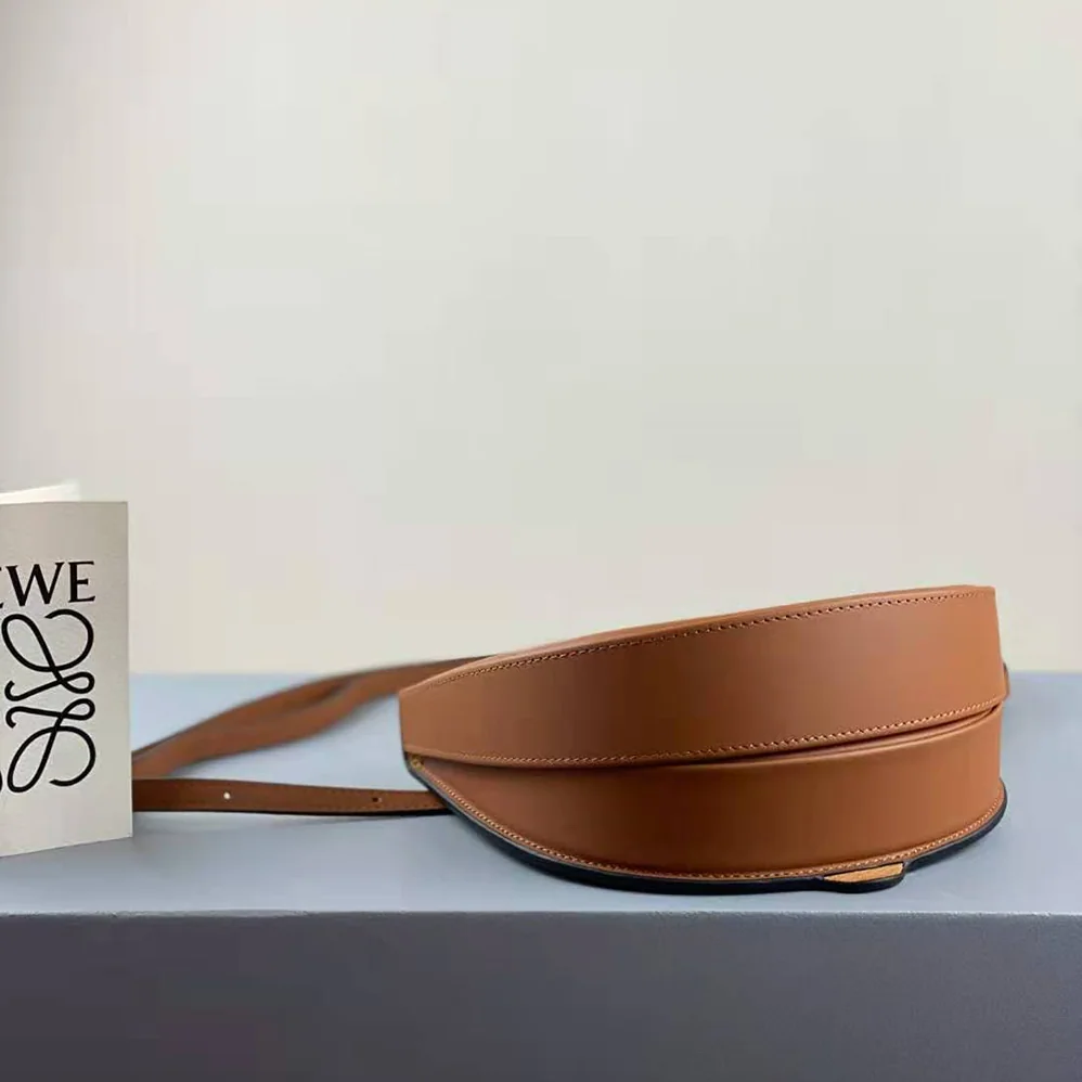 Loewe Heel Bag in Soft Calfskin for Women in Brown Loewe Heel Bag in Soft Calfskin for Women in Brown