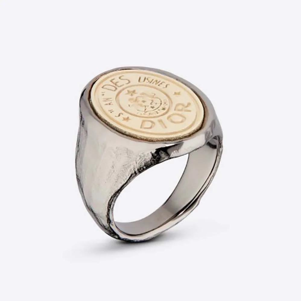 Dior CD Legacy Ring Ruthenium- and Gold for Women in Finish Metal Dior CD Legacy Ring Ruthenium- and Gold for Women in Finish Metal