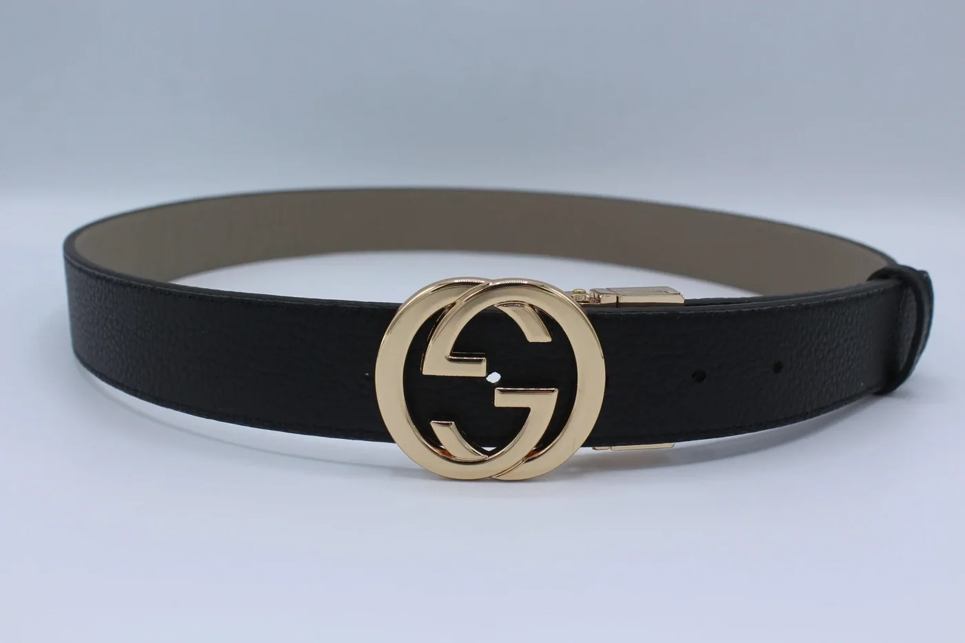 Reversible GG Buckle Leather Belt
