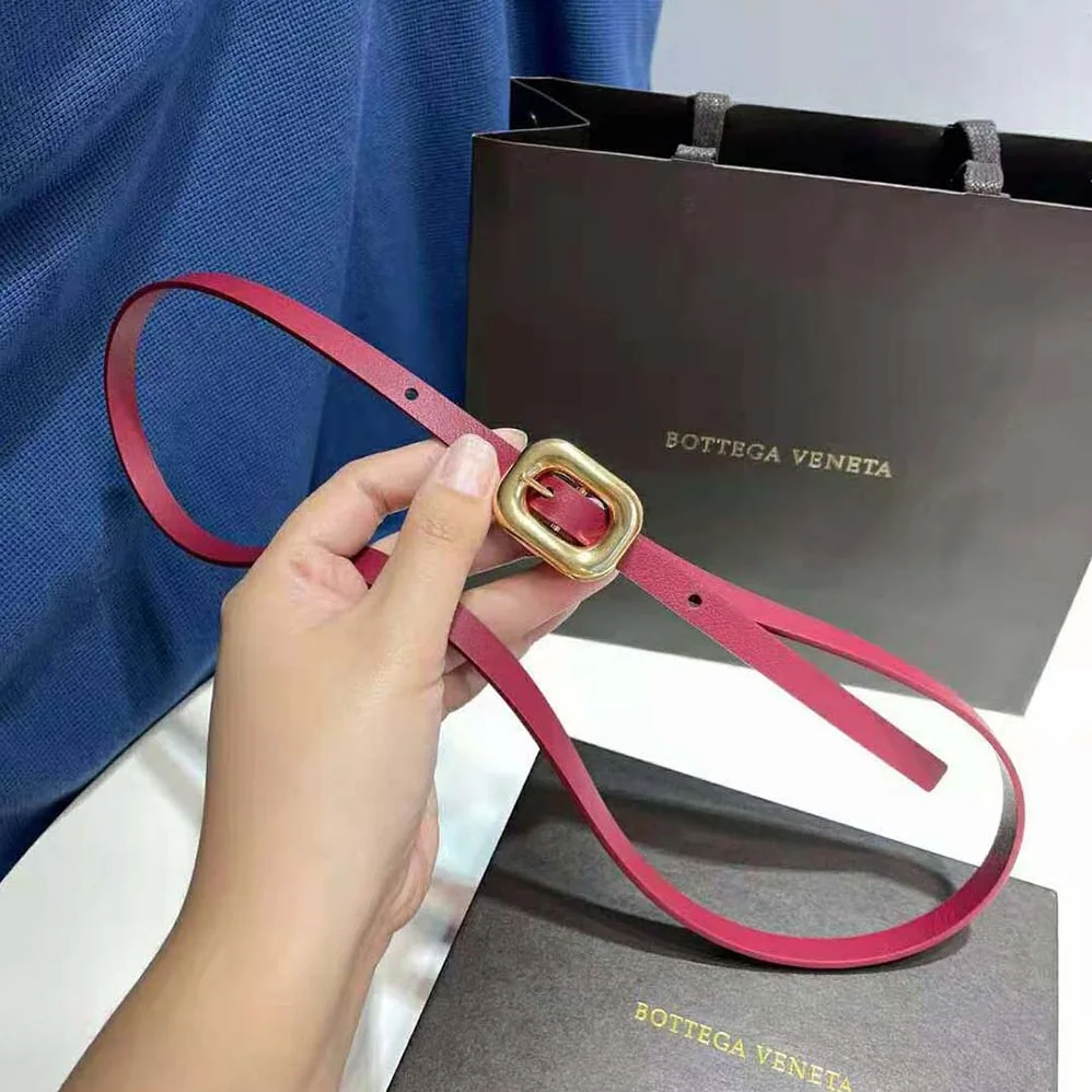 Bottega Veneta Chain Link Belt for Women in Maroon