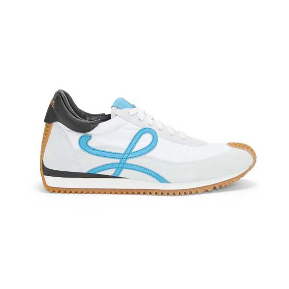 Loewe Flow Runner in Nylon and Calfskin for Unisex in Blue