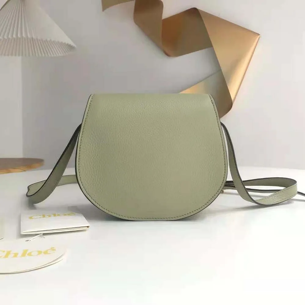 Chloe Marcie Small Saddle Bag for Women in Green Chloe Marcie Small Saddle Bag for Women in Green