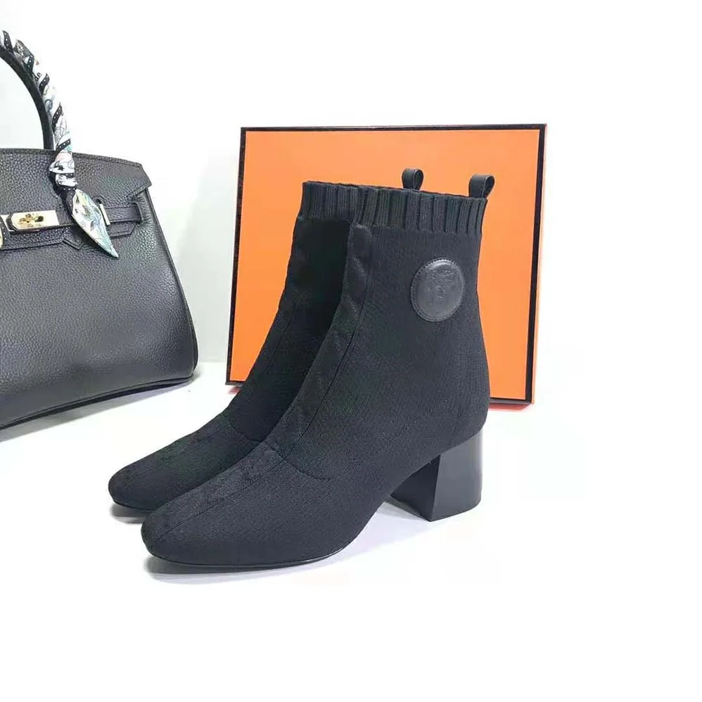 Hermes Volver 60 Ankle Boot in 7cm Heel Height for Women in Black Hermes Volver 60 Ankle Boot in 7cm Heel Height for Women in Black