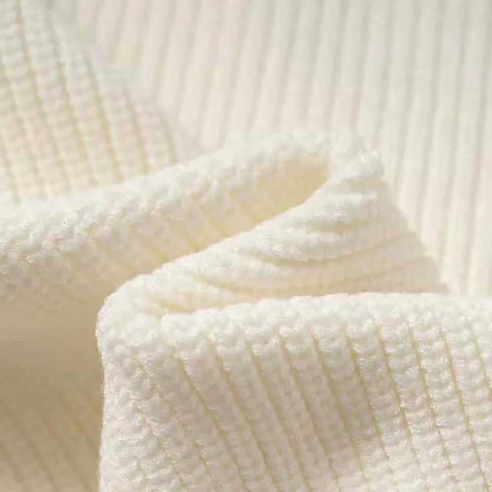 Prada Cashmere Ribbed Knit Sweater with Sleek for Women in White
