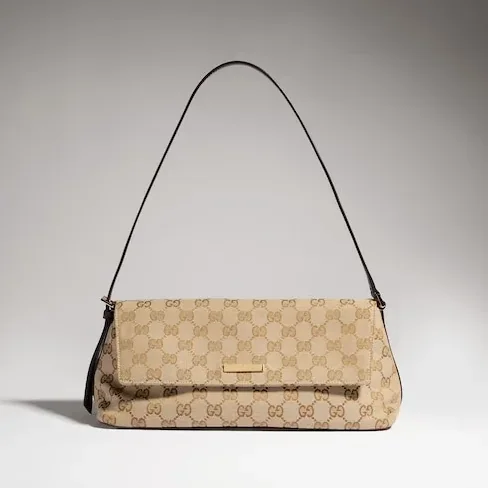 Gucci Madison Medium Shoulder Bag / Sand/ Dark Brown Gold Hardware