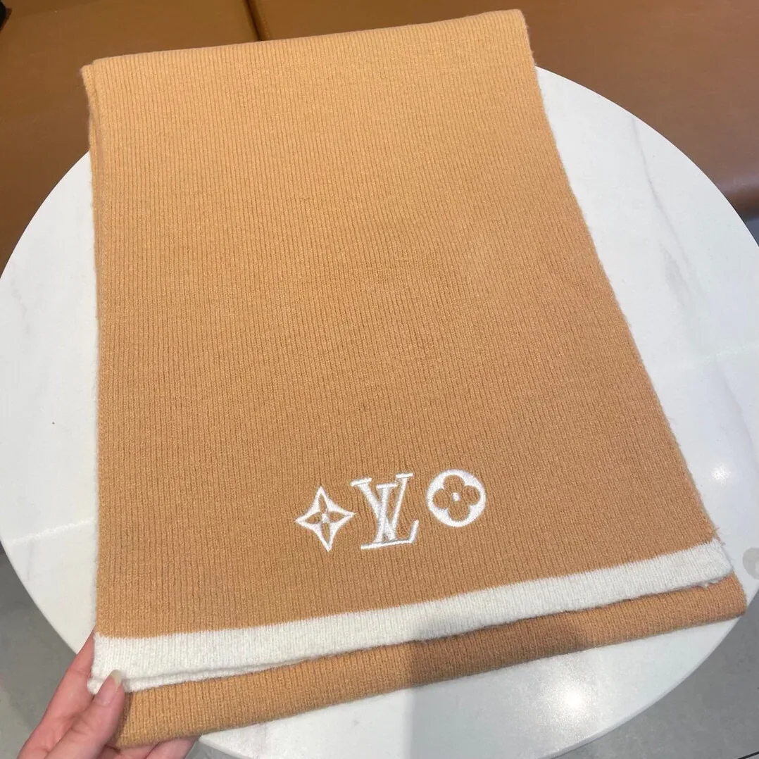 Louis Vuitton Vintage Scarf Lv Orange