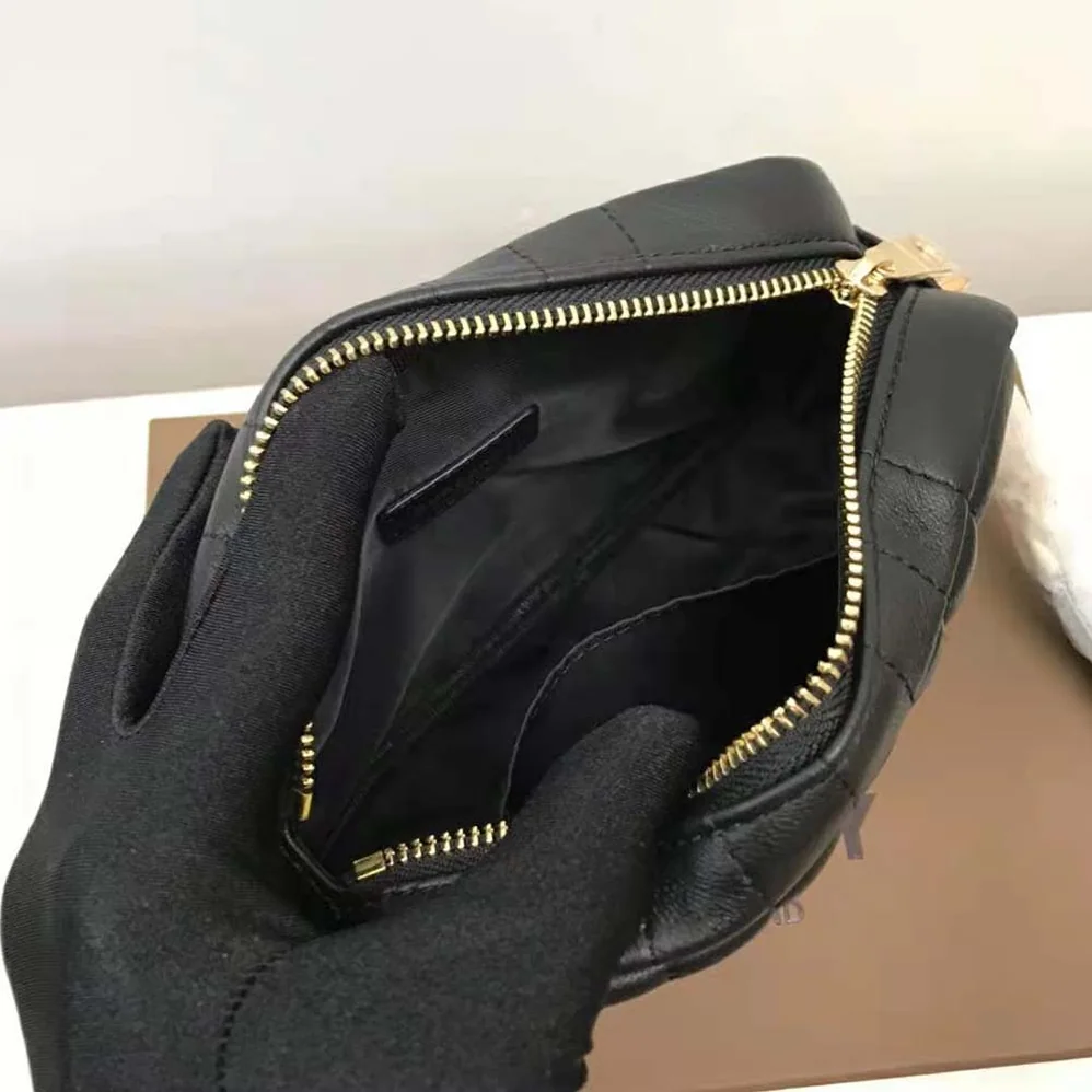 Burberry Mini Quilted Lambskin Lola Camera Bag for Women in Black Burberry Mini Quilted Lambskin Lola Camera Bag for Women in Black