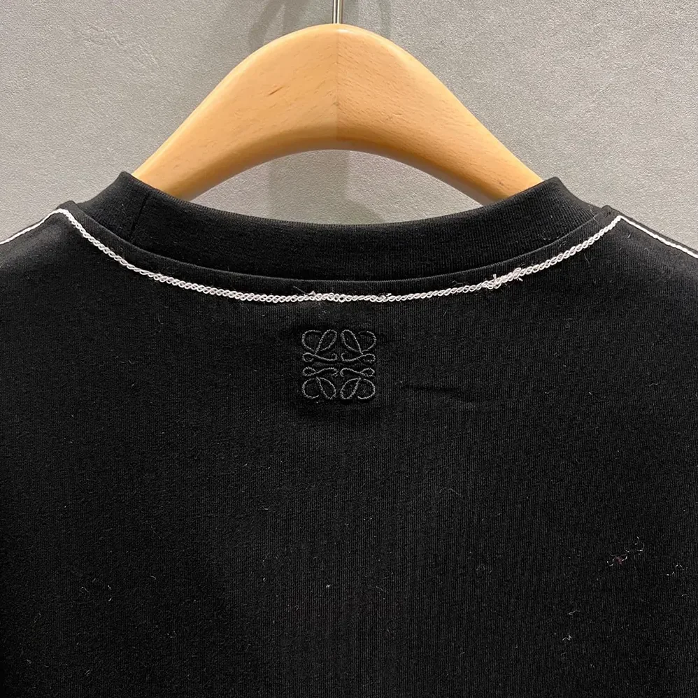 Loewe Regular Fit T-Shirt in Cotton for Men in Black Loewe Regular Fit T-Shirt in Cotton for Men in Black