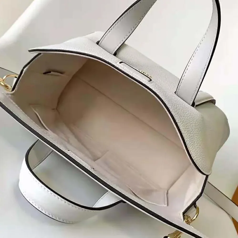 Fendi Boston 365 Lce White Leather Bag for Women Fendi Boston 365 Lce White Leather Bag for Women