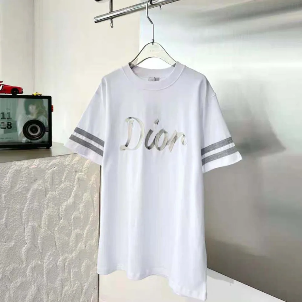 Dior Relaxed-Fit T-shirt White Organic Cotton Compact Jersey for Men
