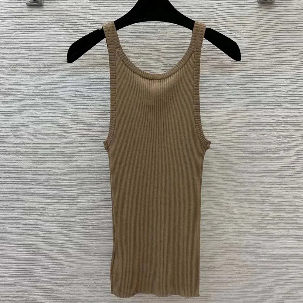 Dior Tank Top Sandy Ribbed Cotton Jersey for Women Dior Tank Top Sandy Ribbed Cotton Jersey for Women