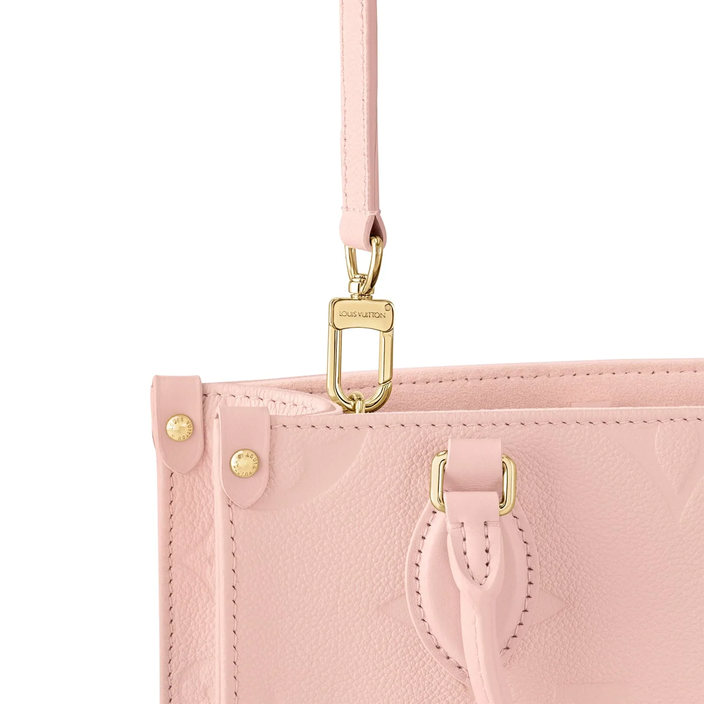 Louis Vuitton OnTheGo PM Tote Bag in Pink Gold Hardware