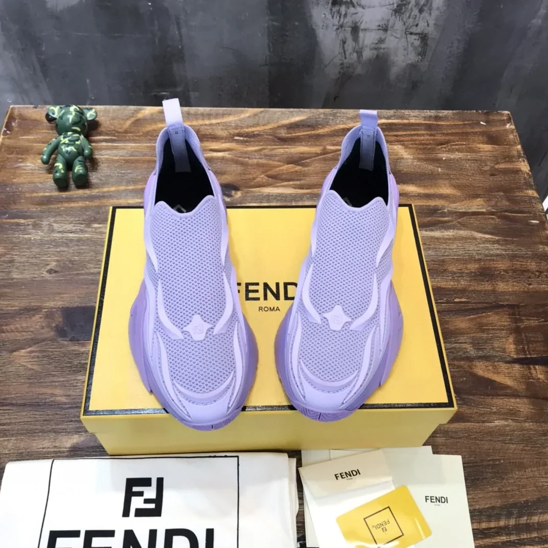 Fendi Flow Purple Sneakers 7E1504AHI8F1GB9 Fendi Flow Purple Sneakers 7E1504AHI8F1GB9