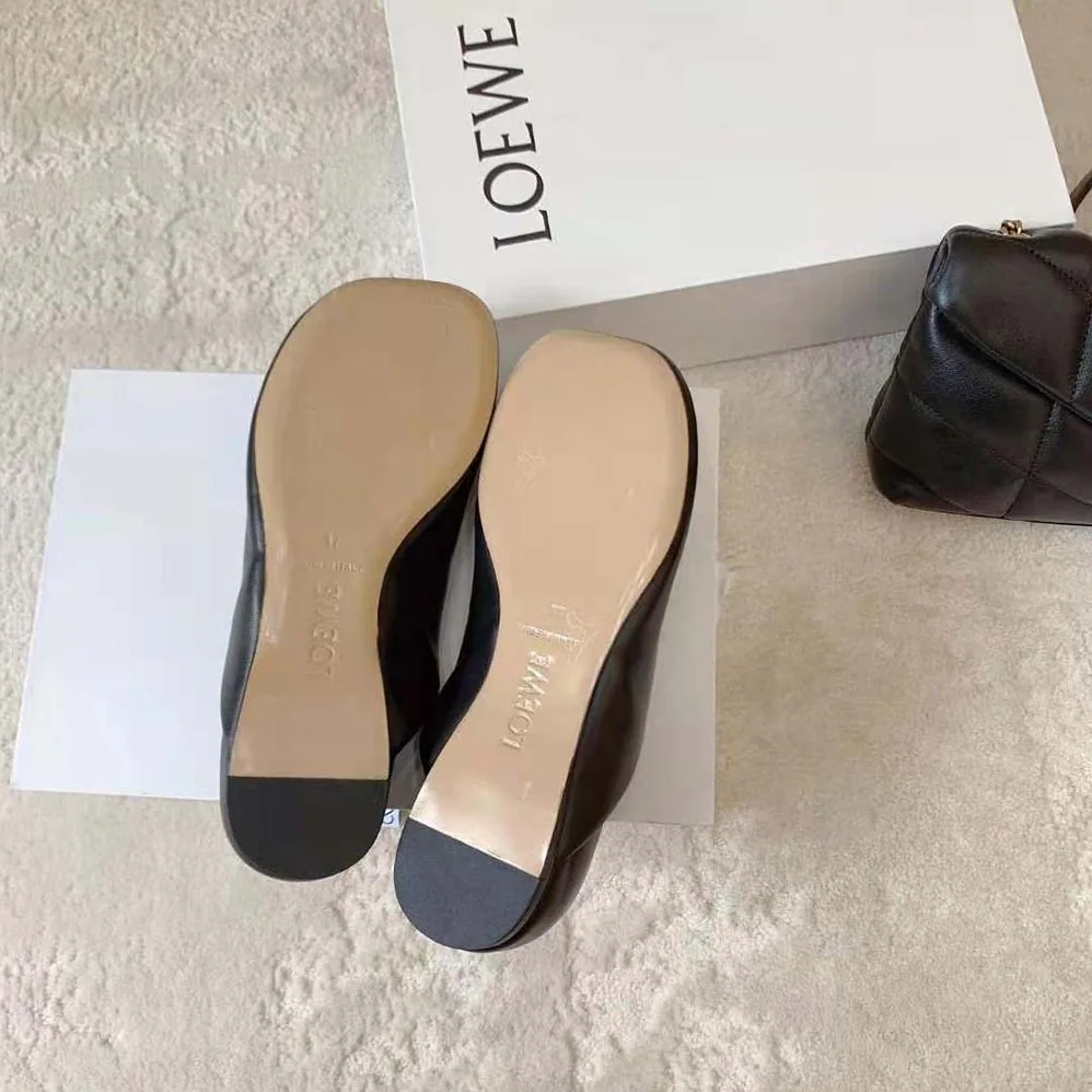 Loewe Toy Slipper in Goatskin for Women in Black