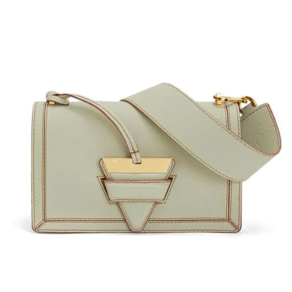 Loewe Mini Barcelona Bag in Soft Grained Calfskin for Women in Lime