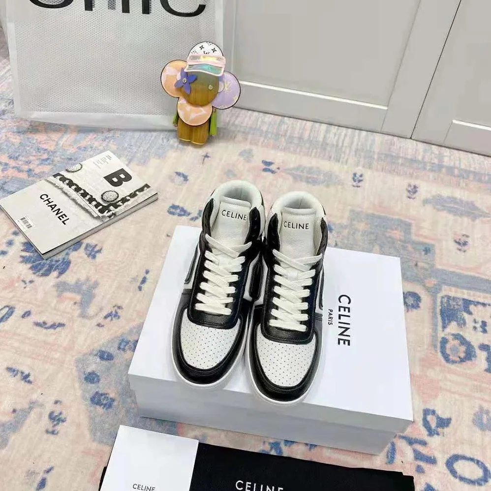 Celine Z Trainer CT-01 High Top Sneaker in Calfskin for Women in Black