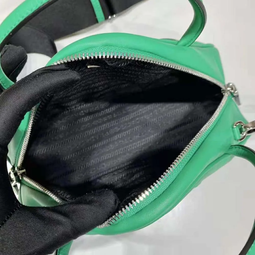 Prada Leather Prada Triangle Bag for Women in Green