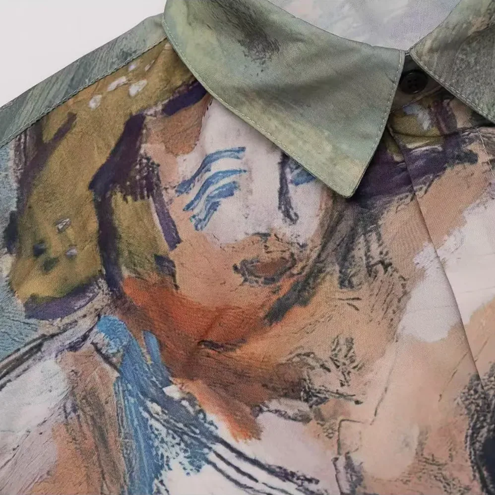 Dior Duncan Grant and Charleston Shirt Multicolor Cotton and Silk Poplin for Men