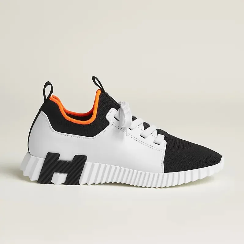 Hermes Depart Slip in On Sneakers Noir/ Blanc Hermes Depart Slip in On Sneakers Noir/ Blanc