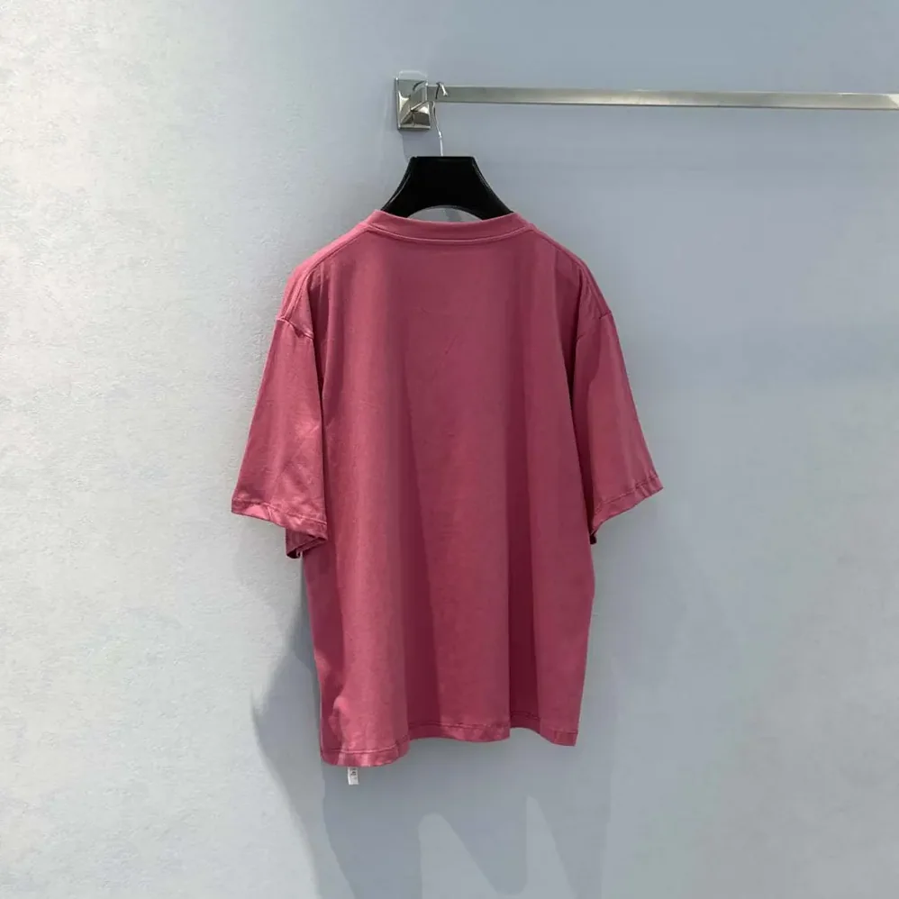 Celine Loose T-Shirt In Cotton Jersey for Men in Rose