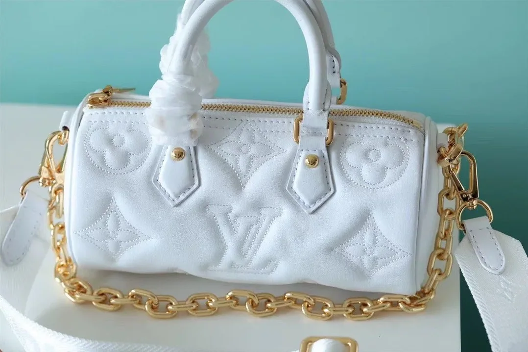 Louis Vuitton Papillon BB Bag Classic Monogram White LV Louis Vuitton Papillon BB Bag Classic Monogram White LV