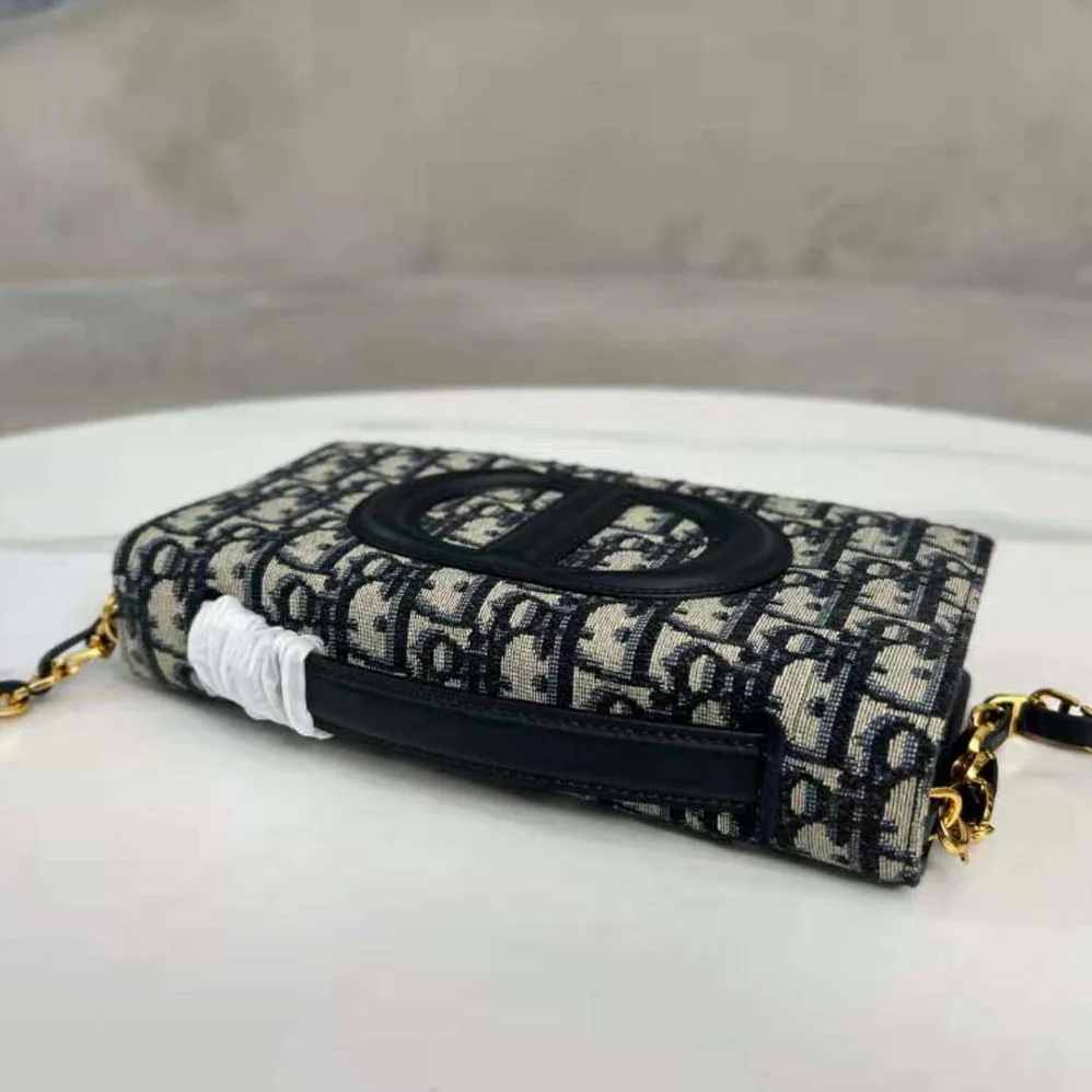Dior CD Signature Mini Bag Blue Dior Oblique Jacquard for Women Dior CD Signature Mini Bag Blue Dior Oblique Jacquard for Women