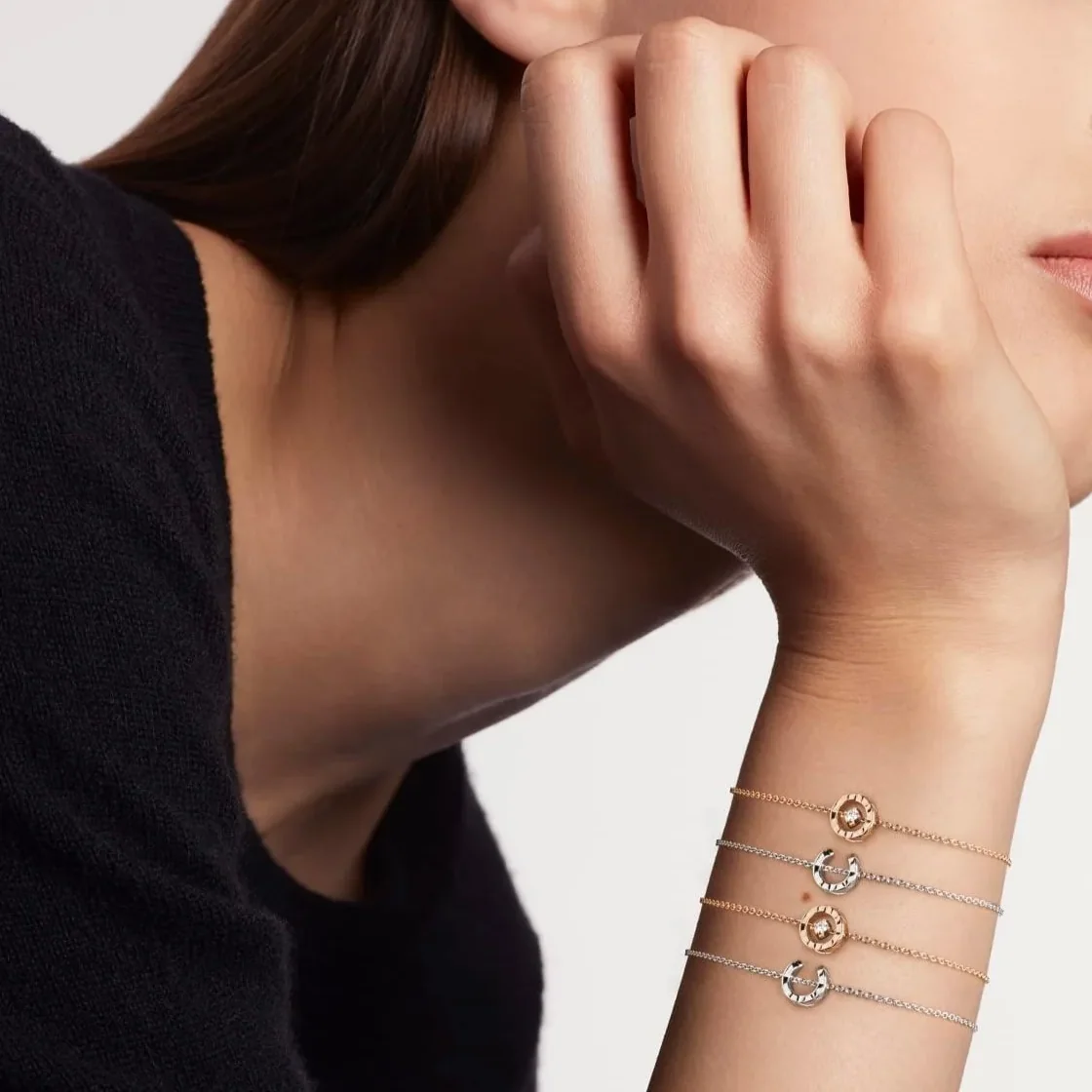 Chanel Coco Bracelet Silver Hardware