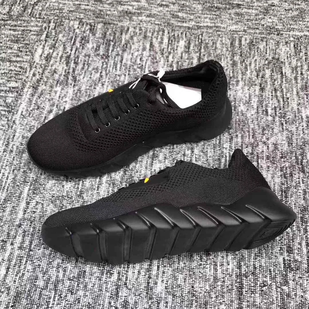 Fendi Fabric Running Shoes for Men in Black