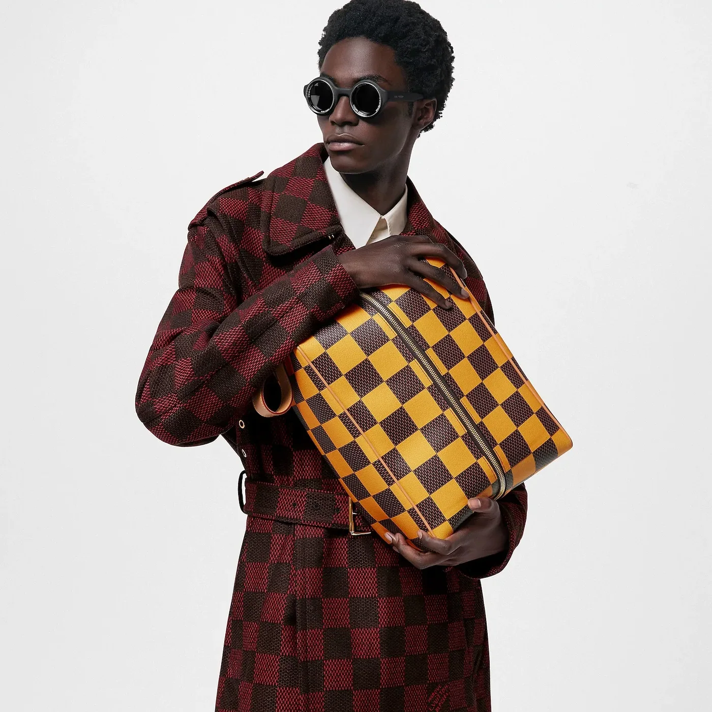 Louis Vuitton Shoes Bag Yellow 10Inches/ Louis Vuitton Shoes Bag Yellow 10Inches/
