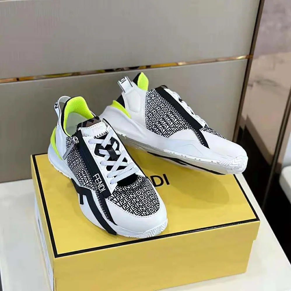 Fendi Flow White Nylon Fendi by Marc Jacobs Running Sneakers for Men
