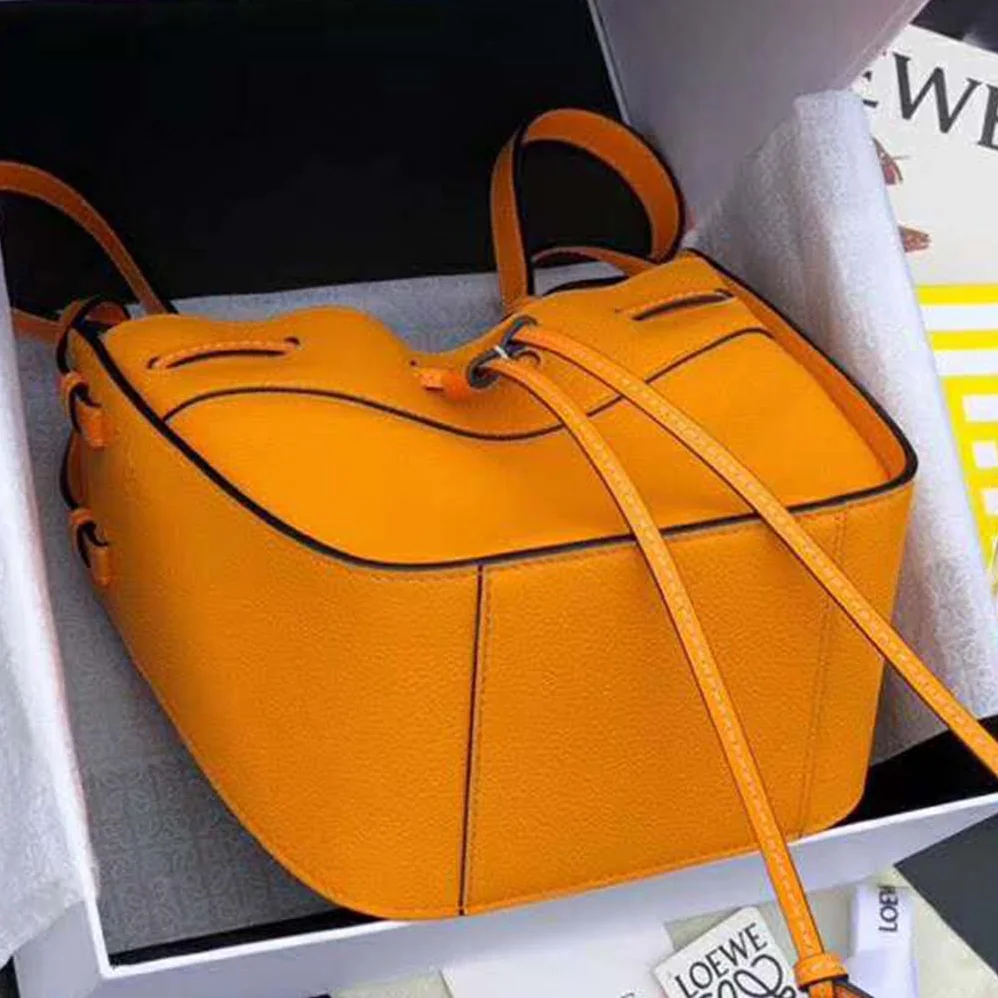 Loewe Hammock Dw Mini Bag in Nappa Calf for Women in Orange