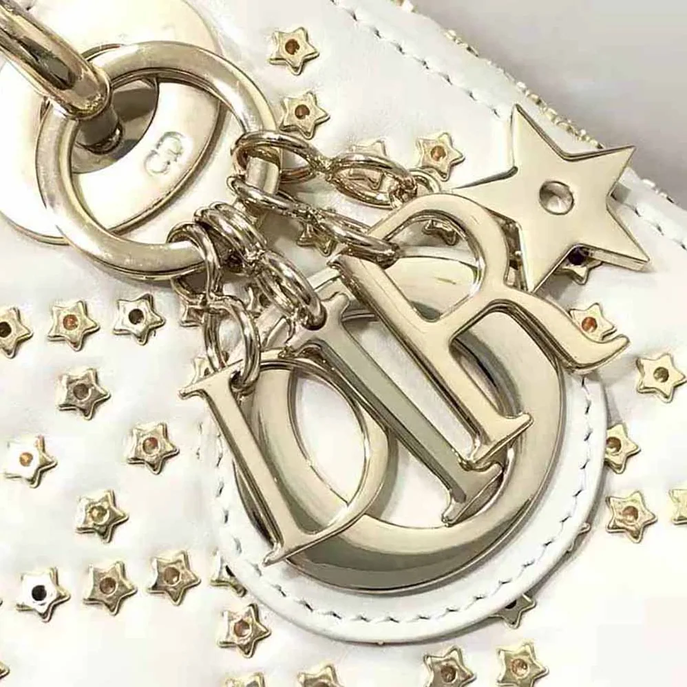 Dior Mini Lady Dior Bag Latte Lucky Star Cannage Lambskin for Women Dior Mini Lady Dior Bag Latte Lucky Star Cannage Lambskin for Women