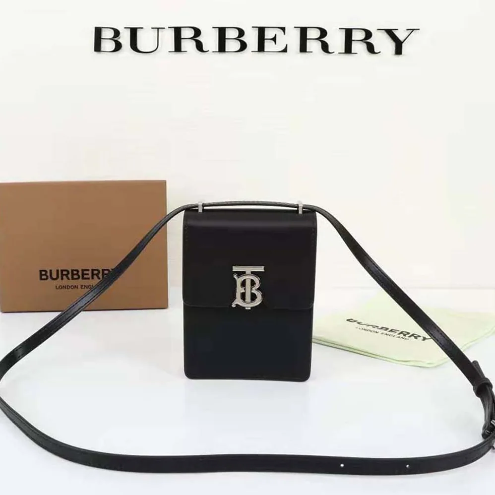 Burberry Leather Robin Bag for Women in Black