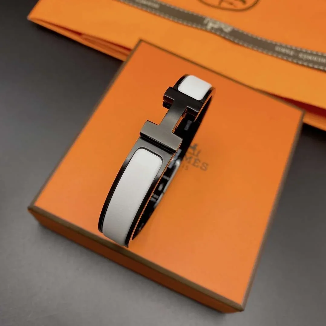 Hermes Clic Hh Bracelet White