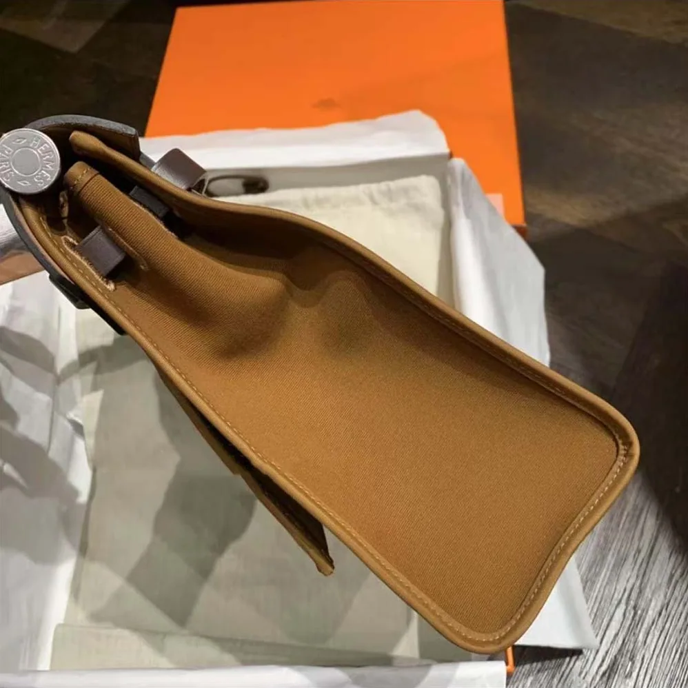Hermes Herbag Zip 31 Bag for Women in Brown/Black Hermes Herbag Zip 31 Bag for Women in Brown/Black