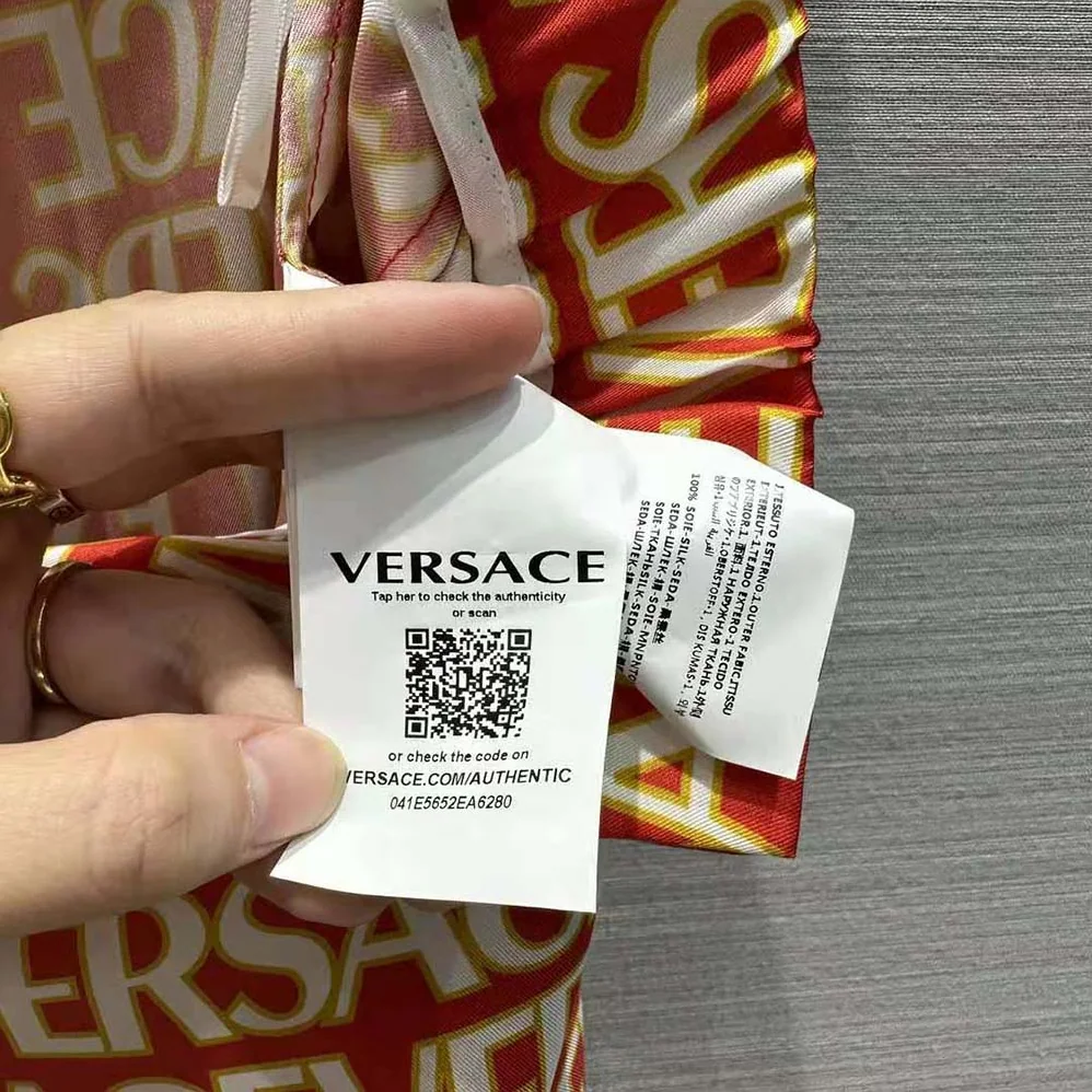 Versace Allover Silk Pants for Women Versace Allover Silk Pants for Women
