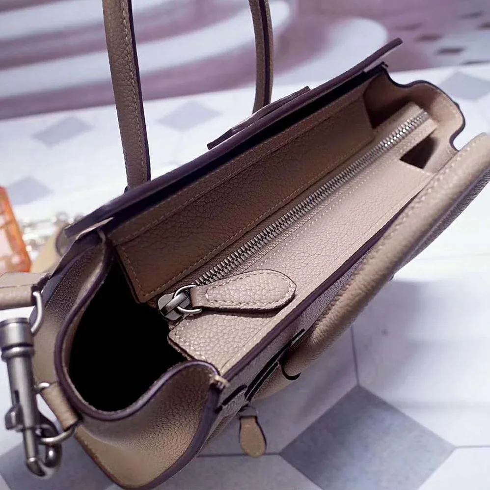 Celine Nano Luggage Bag in Drummed Calfskin for Women in Sandy
