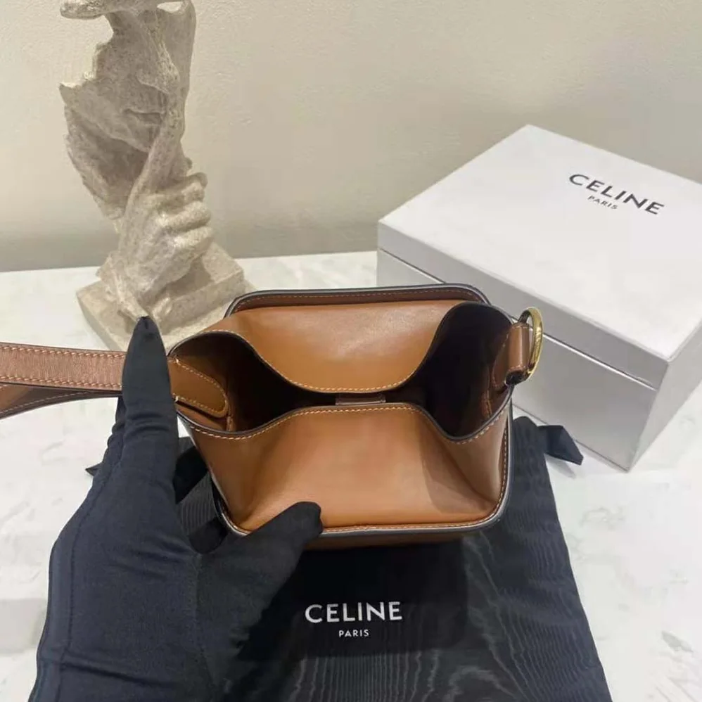 Celine Strap Box in Smooth Calfskin for Women in Tan