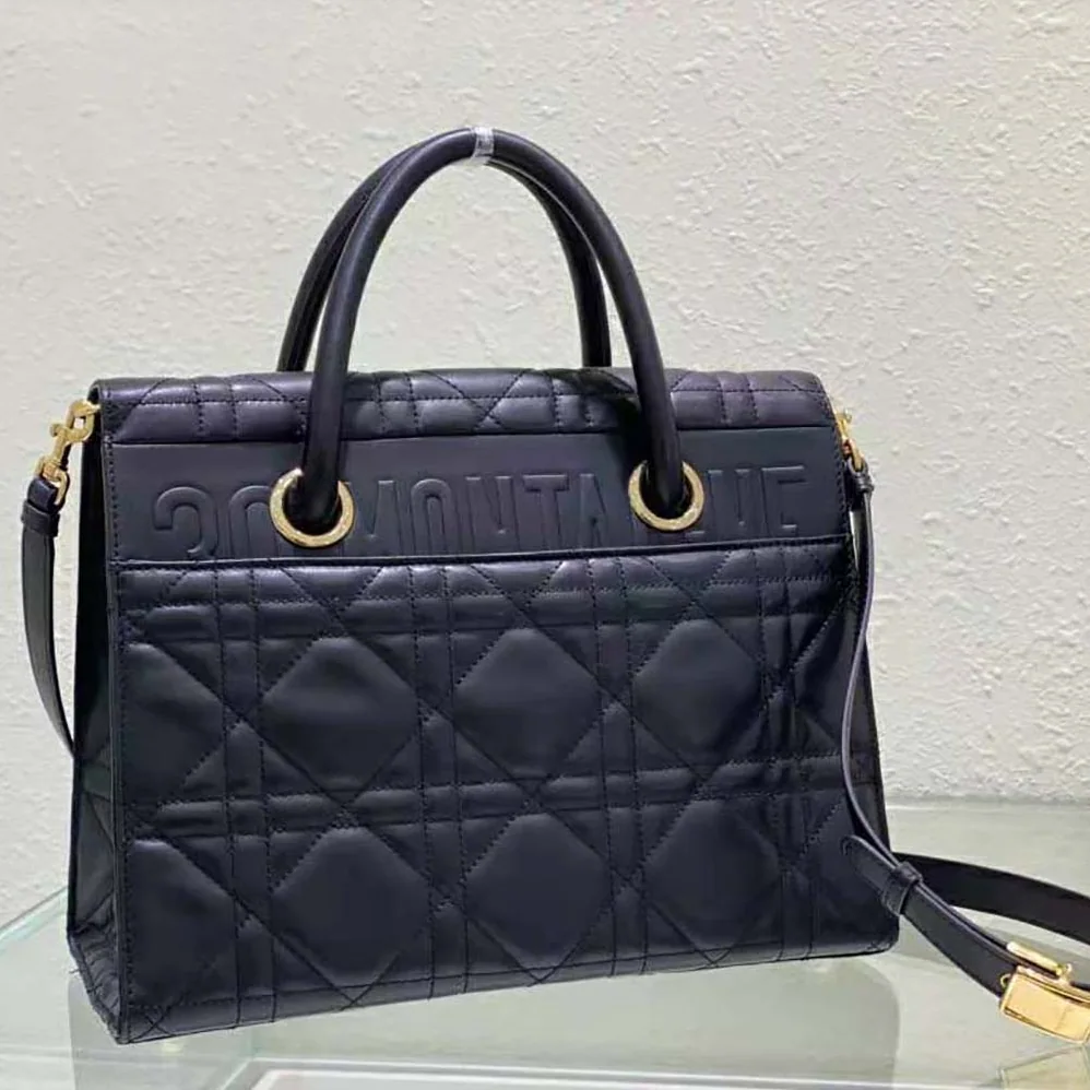 Dior Medium ST Honore Tote Black Macrocannage Lambskin for Women Dior Medium ST Honore Tote Black Macrocannage Lambskin for Women